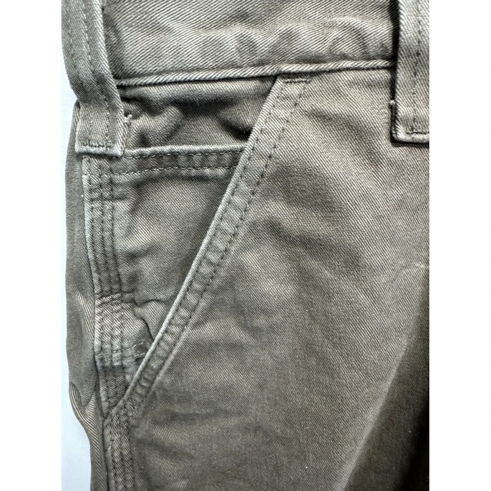 Carhartt Relaxed Fit Carpenter Work Shorts Olive Drab Brown‎ Mens 40 Canvas